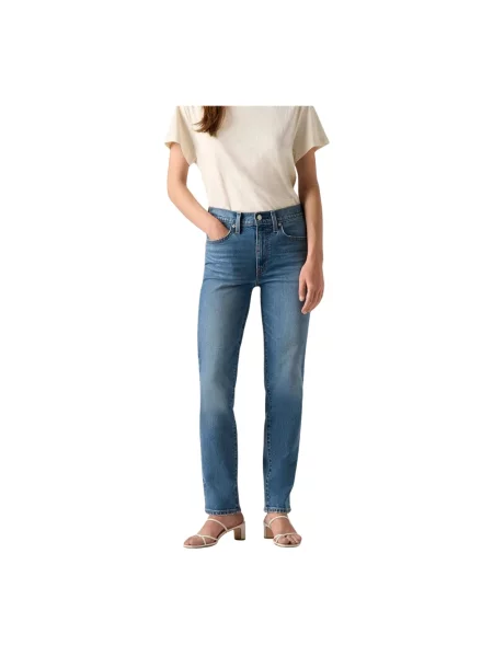 Jeansy Levi's z wysoką talią niebieskie