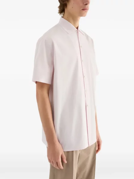 Scurt cămașă Jil Sander din poplin roz