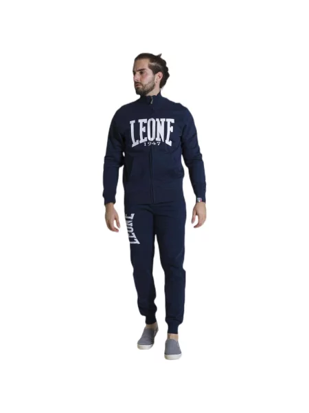 Fleece fleece melegítő felső Leone 1947 kék