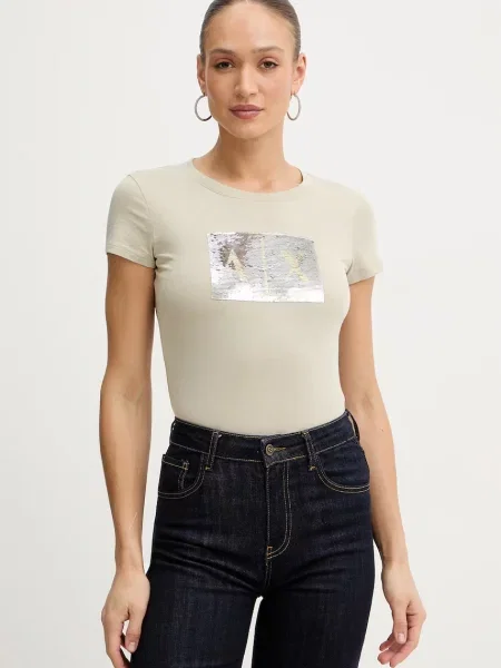 Armani Exchange tričko zelené