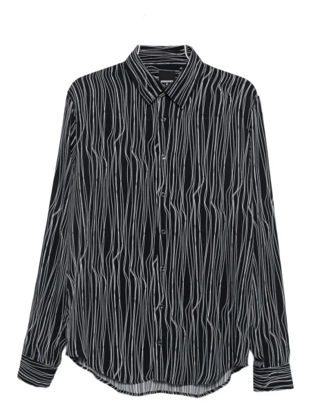 Риза Patrizia Pepe с принт черно