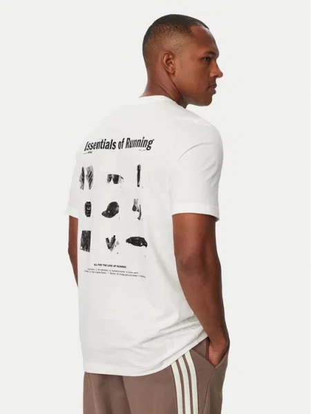 T-shirt adidas Run Essentials Graphic T-Shirt White XL biała