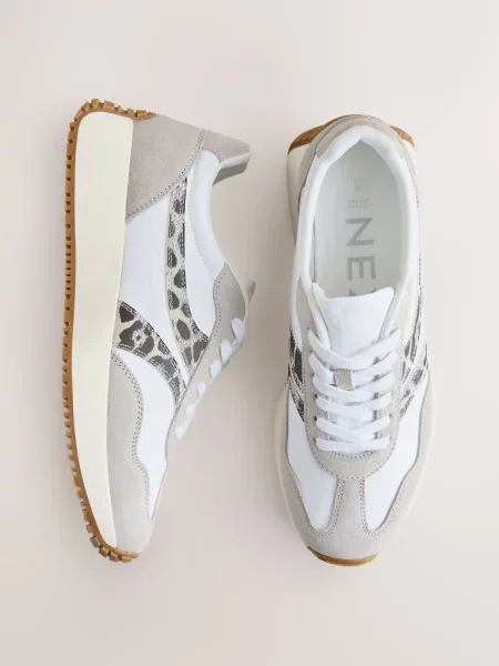Sneakerși Next alb