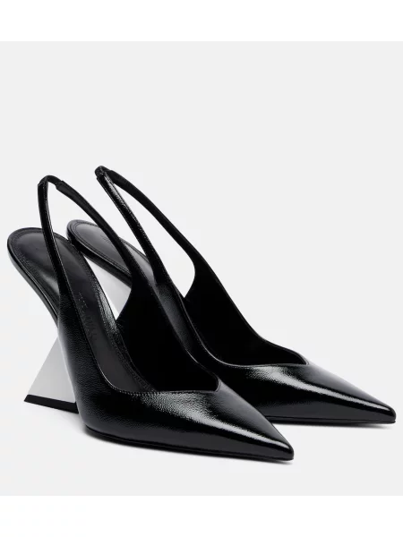 Pantofi cu toc The Attico din piele negru