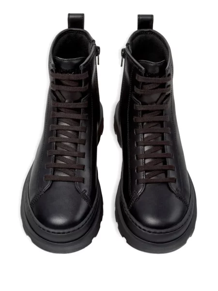 Botine Camper cu șireturi din dantelă negru