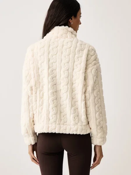 DKNY bluza polarowa beżowa