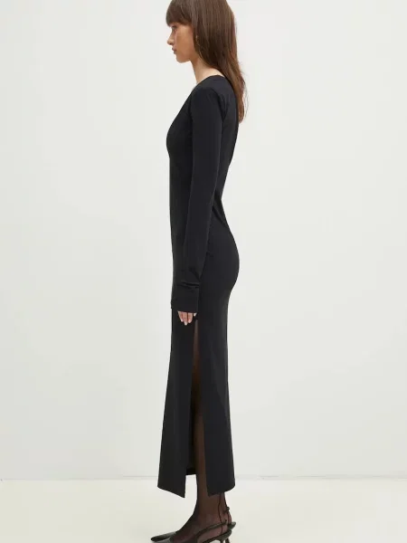 Сукня Maison Margiela maxi облягаюча чорний