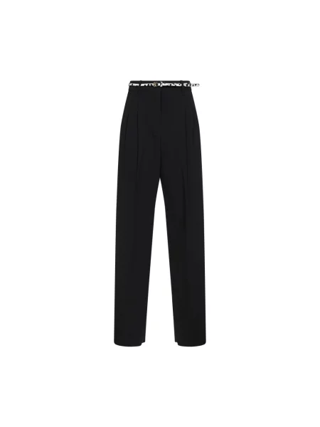 Spodnie Max Mara Studio skórzane czarne