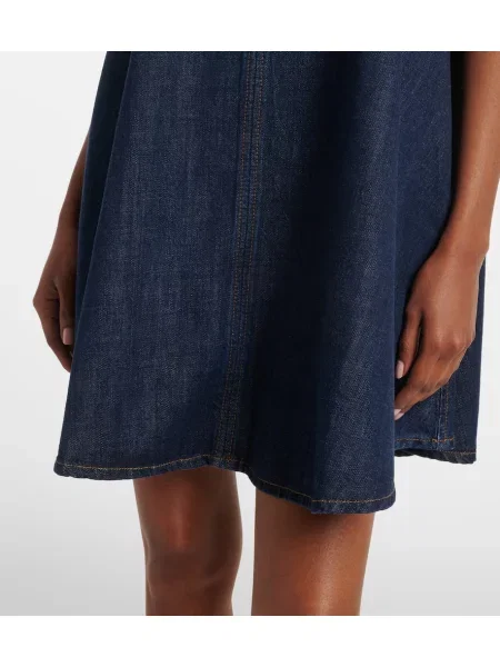 Rochie din denim Frame albastru