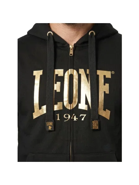 Mikina na zips Leone 1947 čierna