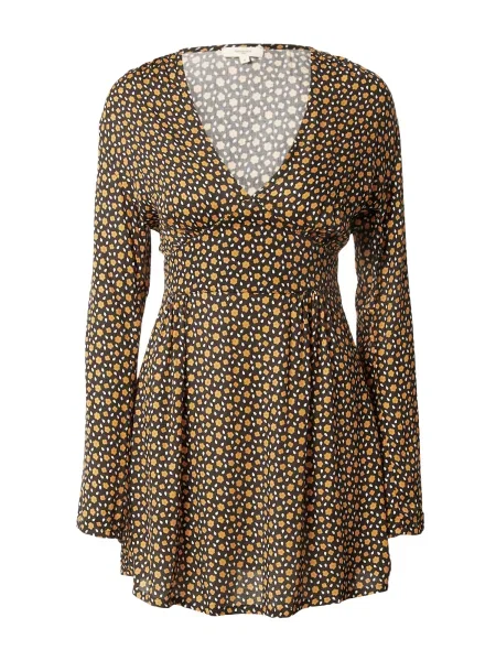 Bizance Paris Rochie RANIA portocaliu / negru alb
