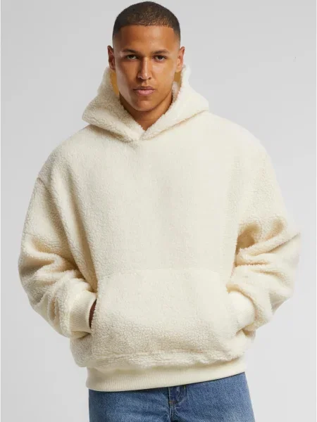 Плюшено мече суичър с качулка Urban Classics сиво