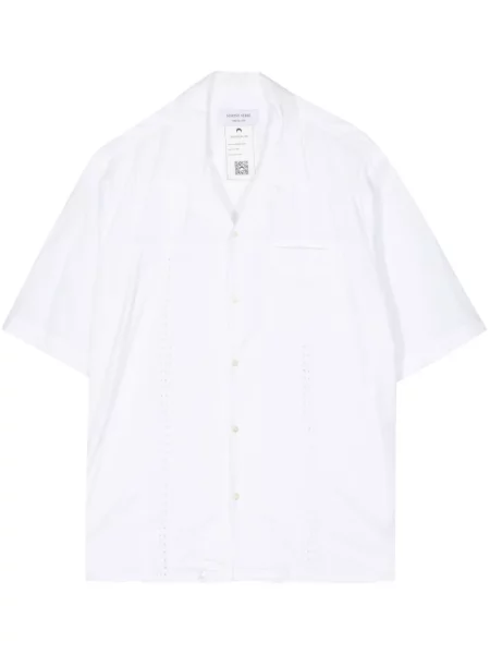 Риза Marine Serre с дантела бяло