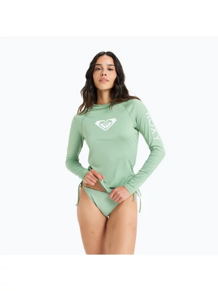 Plavecké tričko Longsleeve ROXY Whole Hearted basil zelené