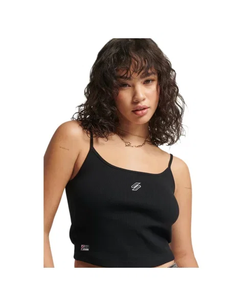 Koszulka sportowa Superdry Code Essential Strappy Tank czarna