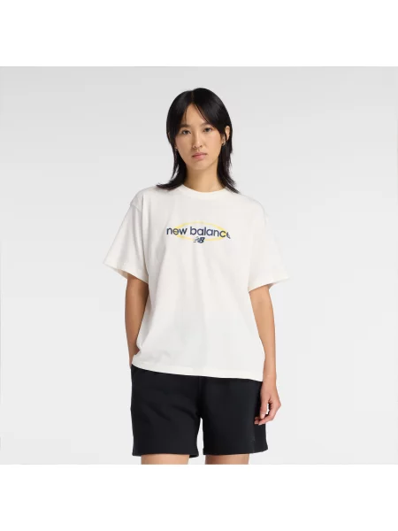 Koszulka New Balance – beżowa
