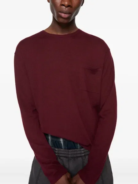 Pulover Acne Studios din cașmir roșu