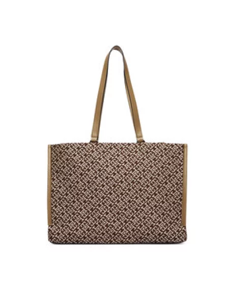 Tommy Hilfiger Ročna torba Th Jacquard Tote rjava