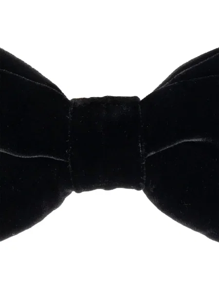 Cravată Versace cu funde de catifea negru