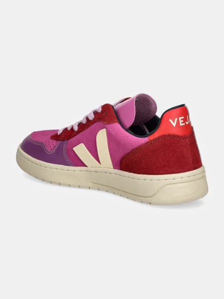 Veja sneakers din piele intoarsă roz