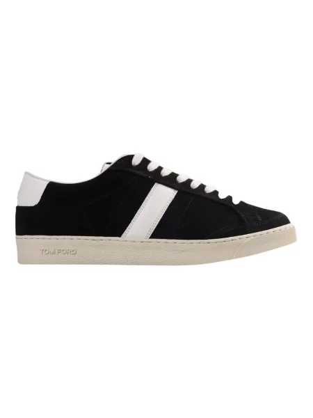 Sneakersy Tom Ford zamszowe czarne