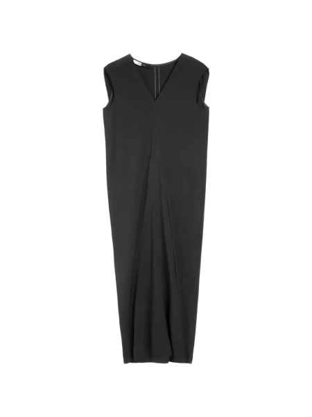 Rochie midi Vera Wang din crep negru