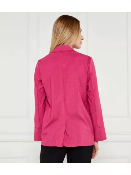 MAX&Co. Jachetă cu adaos de lână roz