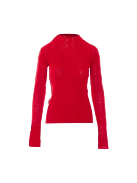 Sweter Pinko wełniany czerwony