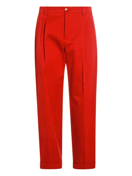 Pantaloni Valentino Garavani plisate roșu