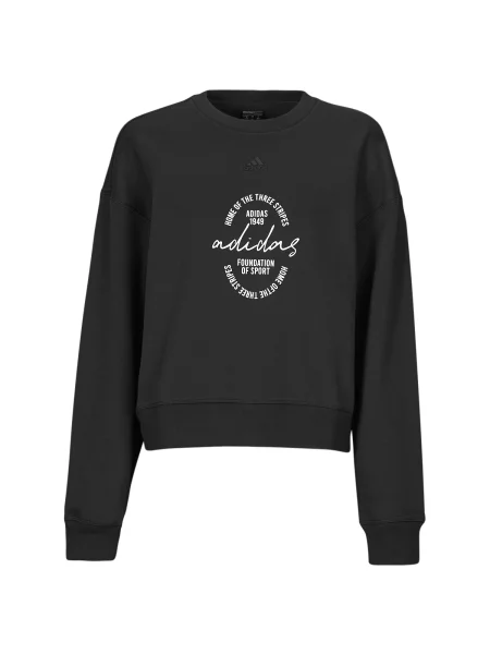 Fleecová fleecová mikina Adidas s potlačou