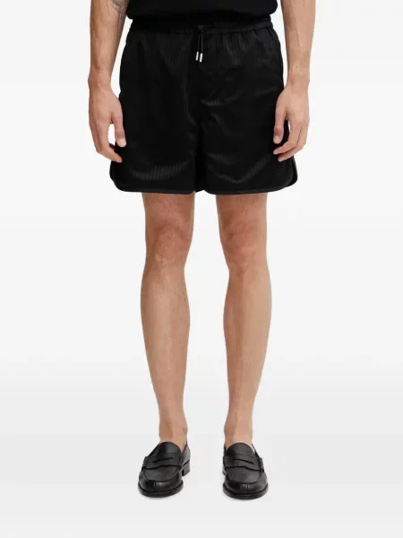 Pantaloni scurți Filling Pieces tricotate cu cordon negru