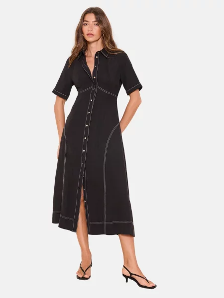 Lipsy Rochie tip bluză negru