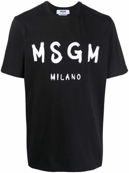 Tričko Msgm s potiskem černé