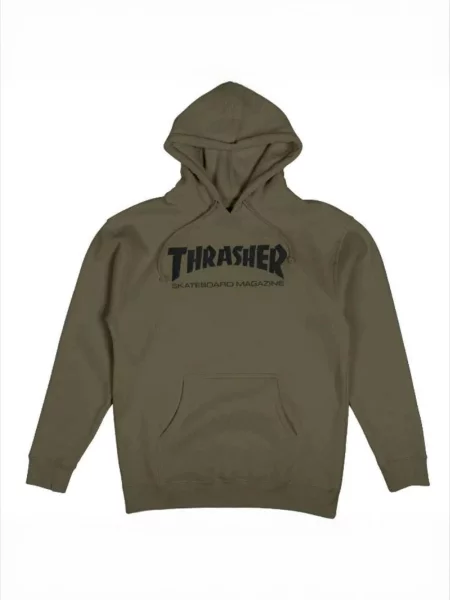 THRASHER Mikina SKATE MAG' zelená