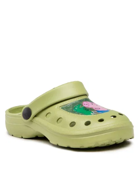Šľapky Peppa Pig zelená
