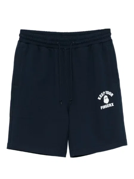 Pantaloni scurți Fingercroxx cu imagine albastru