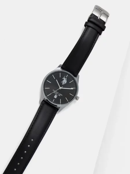 Годинник U.S. Polo Assn. OWEN чорний