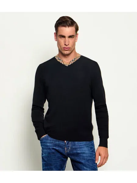 Burberry De lână pulover Maxim negru