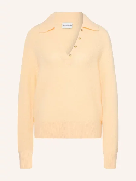 Claudie Pierlot Sweter Z Moheru gelb
