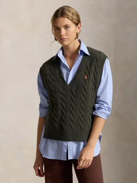 Polo Ralph Lauren Sveter tmavozelená