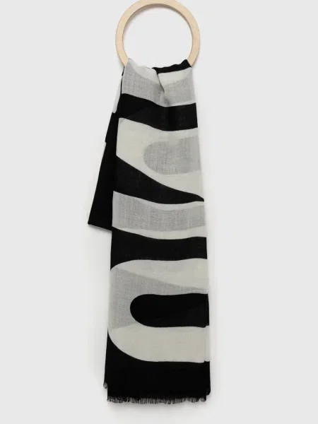 Fular Moschino de lână negru
