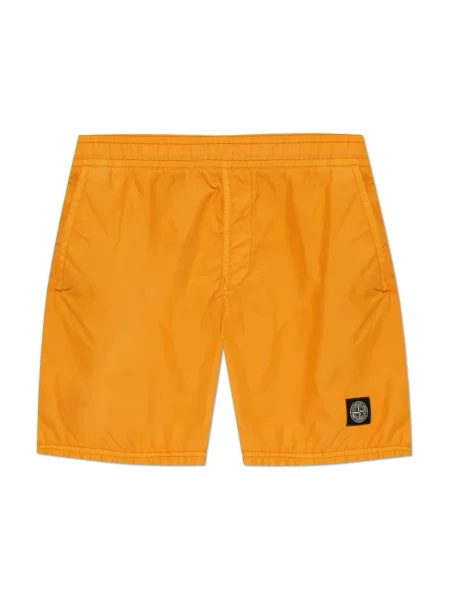 Kąpielówki Stone Island z kamieniami pomarańczowe