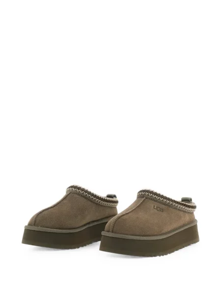 Saboți Ugg din piele de căprioară gri