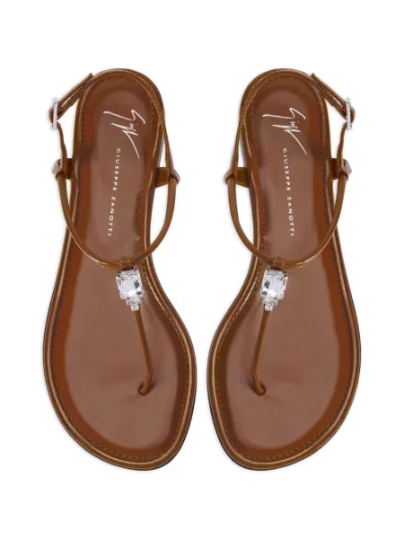 Sandale Giuseppe Zanotti fără toc maro