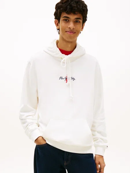 Palton Tommy Jeans alb