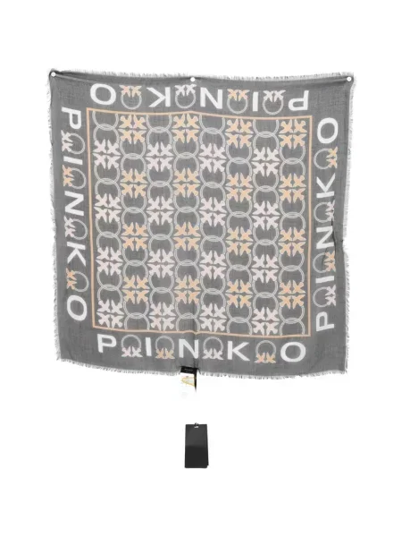 Fular Pinko cu franjuri negru
