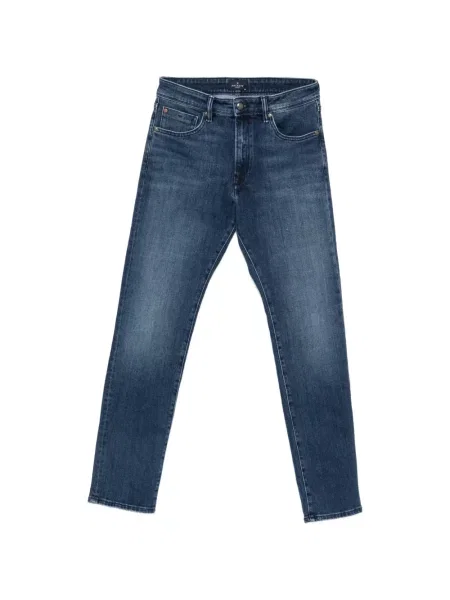 Blugi Hackett London cu autograf albastru