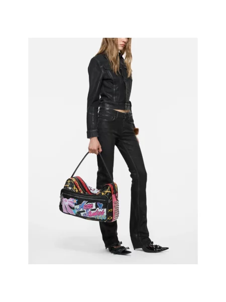 Torebka Acne Studios skórzana z nadrukiem