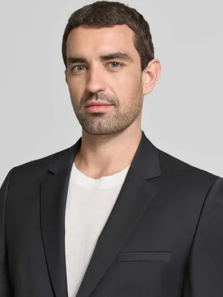 Garnitur o kroju super slim fit z mieszanki wełny model ARTI/HESTEN' Hugo czarny