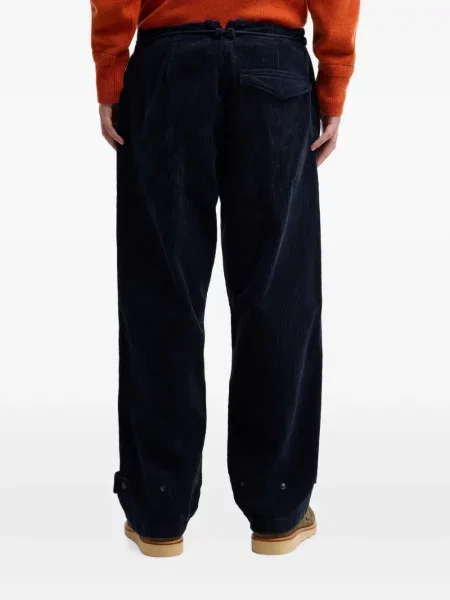 Pantaloni cargo Barbour de catifea cord albastru